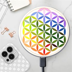 Mandala Rainbow Colorful Wireless Fast Charger(white)