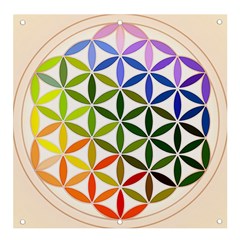 Mandala Rainbow Colorful Banner And Sign 4  X 4 