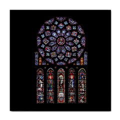 Chartres Cathedral Notre Dame De Paris Stained Glass Tile Coaster