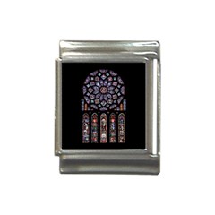 Chartres Cathedral Notre Dame De Paris Stained Glass Italian Charm (13mm) by Grandong