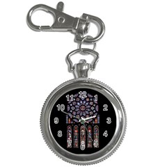 Chartres Cathedral Notre Dame De Paris Stained Glass Key Chain Watches by Grandong