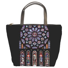 Chartres Cathedral Notre Dame De Paris Stained Glass Bucket Bag