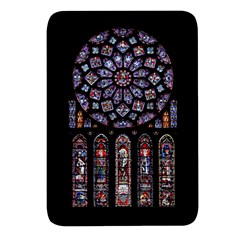 Chartres Cathedral Notre Dame De Paris Stained Glass Rectangular Glass Fridge Magnet (4 Pack) by Grandong