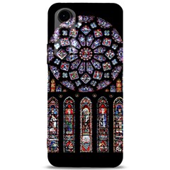 Chartres Cathedral Notre Dame De Paris Stained Glass Samsung Galaxy S24 Plus 6 7 Inch Black Tpu Uv Case by Grandong