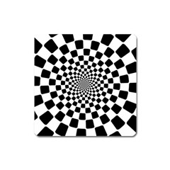 Geomtric Pattern Illusion Shapes Square Magnet