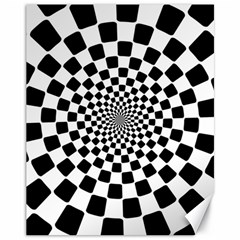 Geomtric Pattern Illusion Shapes Canvas 11  X 14 