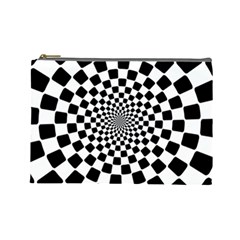 Geomtric Pattern Illusion Shapes Cosmetic Bag (large)