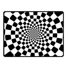 Geomtric Pattern Illusion Shapes Fleece Blanket (small)