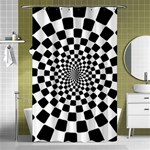 Geomtric Pattern Illusion Shapes Shower Curtain 48  x 72  (Small)  Curtain(48  X 72 )