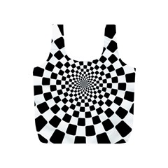 Geomtric Pattern Illusion Shapes Full Print Recycle Bag (s)