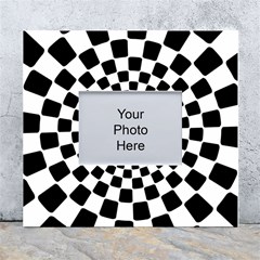 Geomtric Pattern Illusion Shapes White Wall Photo Frame 5  X 7 