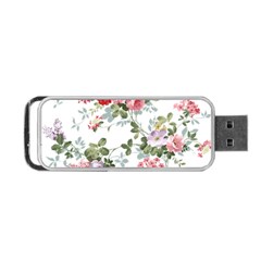 Floral Elements Peony Chinese Rose Portable Usb Flash (one Side)