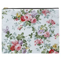 Floral Elements Peony Chinese Rose Cosmetic Bag (xxxl)