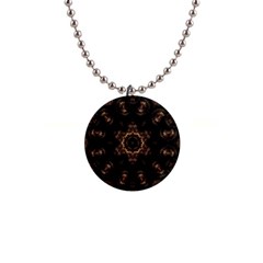 Bronze Age Mandala 1  Button Necklace