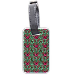 Retro 1880s Flowers Pattern 3 Luggage Tag (one Side)