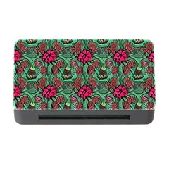 Retro 1880s Flowers Pattern 3 Memory Card Reader With Cf by violetheavensky