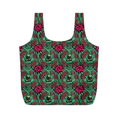 Retro 1880s Flowers Pattern 3 Full Print Recycle Bag (m)