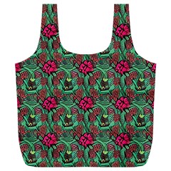 Retro 1880s Flowers Pattern 3 Full Print Recycle Bag (xl)