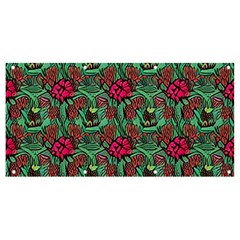 Retro 1880s Flowers Pattern 3 Banner And Sign 8  X 4 