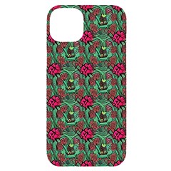 Retro 1880s Flowers Pattern 3 Iphone 14 Plus Black Uv Print Case