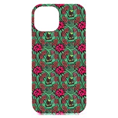 Retro 1880s Flowers Pattern 3 Iphone 15 Plus Black Uv Print Pc Hardshell Case by violetheavensky