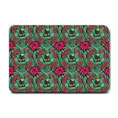 Retro 1880s Flowers Pattern 3 Small Doormat