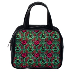 Retro 1880s Flowers Pattern 3 Classic Handbag (one Side)