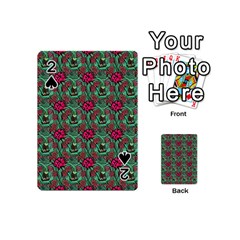 Retro 1880s Flowers Pattern 3 Playing Cards 54 Designs (mini)