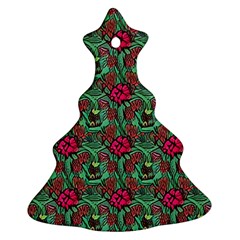 Retro 1880s Flowers Pattern 3 Ornament (christmas Tree)  by violetheavensky