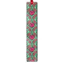 Retro 1880s Flowers Pattern 3 Large Book Marks