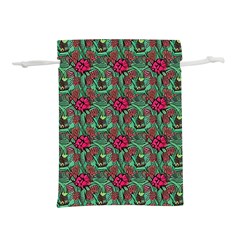 Retro 1880s Flowers Pattern 3 Lightweight Drawstring Pouch (s) by violetheavensky