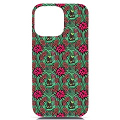 Retro 1880s Flowers Pattern 3 Iphone 14 Pro Max Black Uv Print Case by violetheavensky