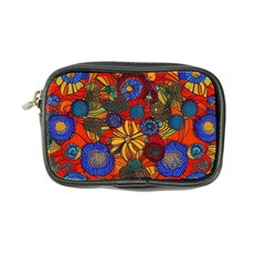 Mid Century Retro Floral 1970s 1960s Pattern 69 Coin Purse