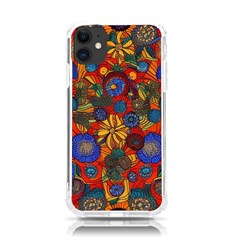 Mid Century Retro Floral 1970s 1960s Pattern 69 Iphone 11 Tpu Uv Print Case by violetheavensky