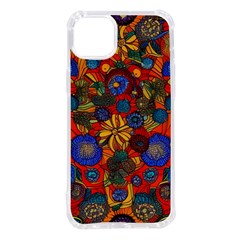 Mid Century Retro Floral 1970s 1960s Pattern 69 Iphone 14 Plus Tpu Uv Print Case