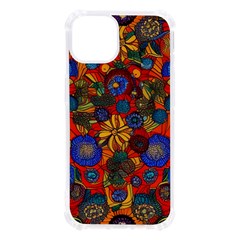 Mid Century Retro Floral 1970s 1960s Pattern 69 Iphone 13 Tpu Uv Print Case by violetheavensky