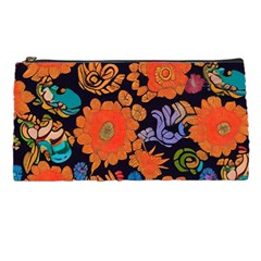 Mid Century Retro Floral 1970s 1960s Pattern 49 Pencil Cases