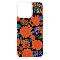 Mid Century Retro Floral 1970s 1960s Pattern 49 Iphone 15 Plus Tpu Uv Print Case by violetheavensky