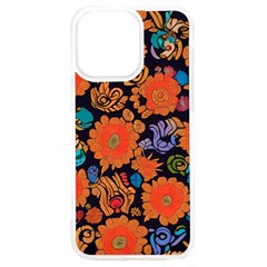 Mid Century Retro Floral 1970s 1960s Pattern 49 Iphone 15 Pro Max Tpu Uv Print Case by violetheavensky