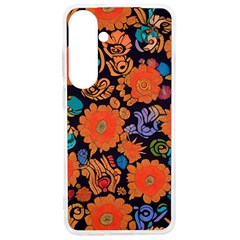 Mid Century Retro Floral 1970s 1960s Pattern 49 Samsung Galaxy S24 Ultra 6 9 Inch Tpu Uv Case by violetheavensky