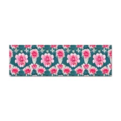 Retro 1880s Flowers Pattern 22 Sticker (bumper) by violetheavensky