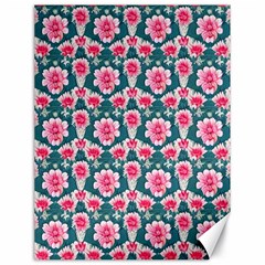 Retro 1880s Flowers Pattern 22 Canvas 18  X 24 