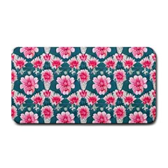 Retro 1880s Flowers Pattern 22 Medium Bar Mat by violetheavensky