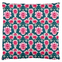 Retro 1880s Flowers Pattern 22 Large Cushion Case (one Side)