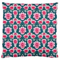 Retro 1880s Flowers Pattern 22 Standard Premium Plush Fleece Cushion Case (two Sides) by violetheavensky