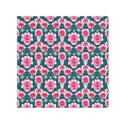 Retro 1880s Flowers Pattern 22 Square Satin Scarf (30  X 30 )