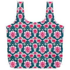 Retro 1880s Flowers Pattern 22 Full Print Recycle Bag (xxl)