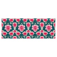 Retro 1880s Flowers Pattern 22 Banner And Sign 8  X 3 