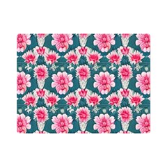 Retro 1880s Flowers Pattern 22 Premium Plush Fleece Blanket (mini) by violetheavensky