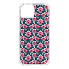 Retro 1880s Flowers Pattern 22 Iphone 14 Tpu Uv Print Case